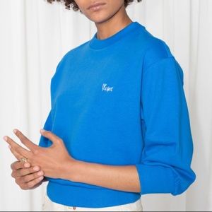 Embroidered Cropped Pullover